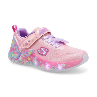 Girls' Butterfly Bliss Sneaker - Light Pink/Multi