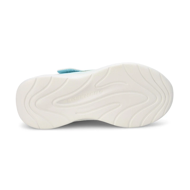 Girls'  Wave 92 Mesh Sneaker - Light Blue Sparkle