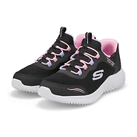 Girls'  Bounder Simple Cute Slip-Ins Sneaker - Bla