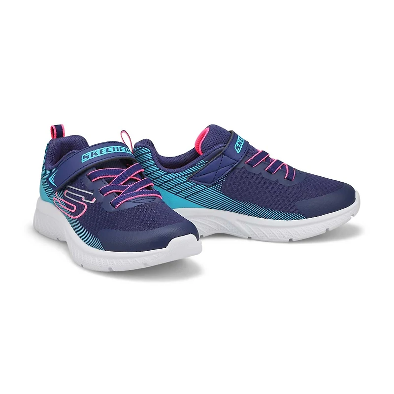 Girls'  Microspec Plus Sneaker- Navy/Black