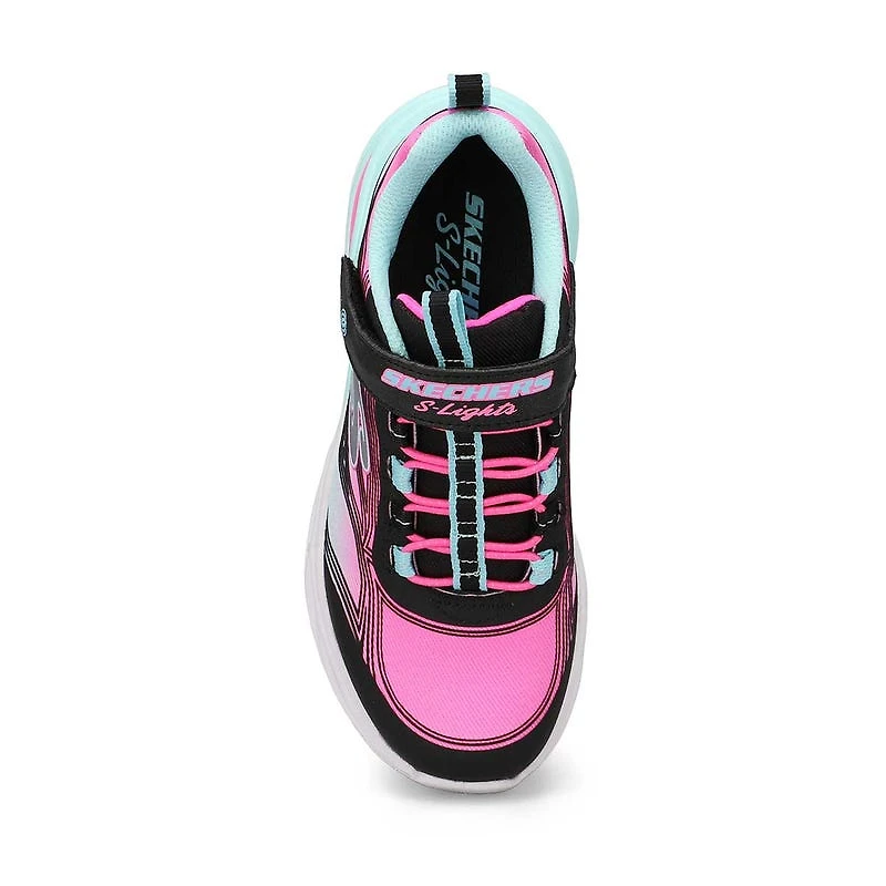 Girls'  Cosmic Glow Light Up Sneaker - Black/Multi