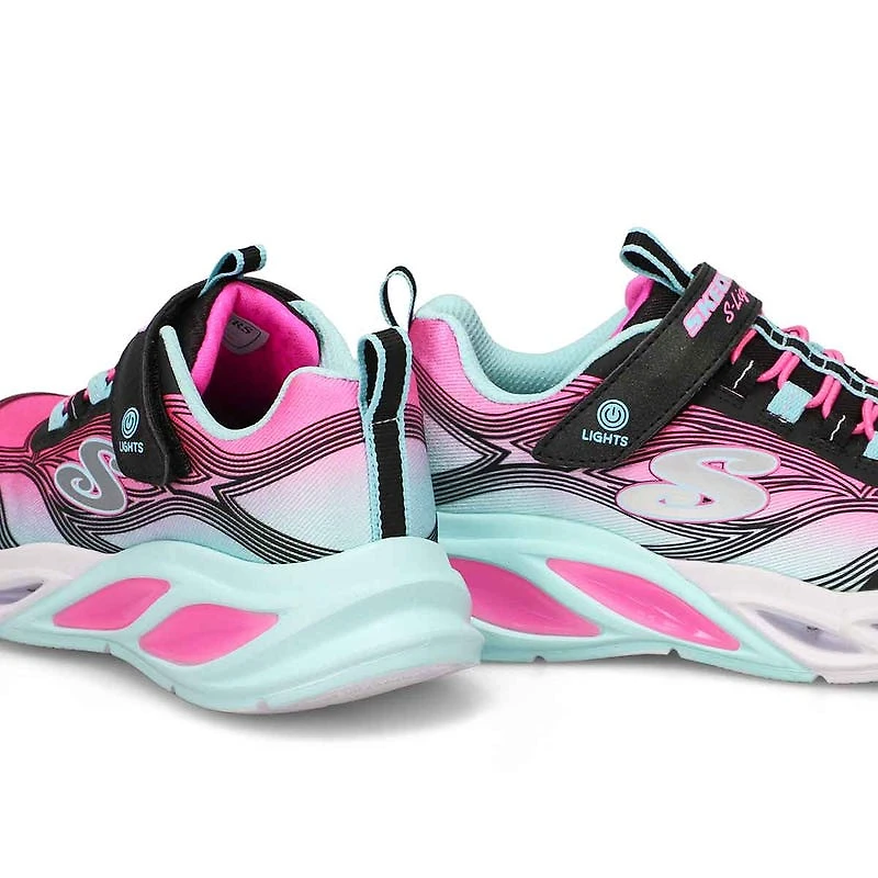 Girls'  Cosmic Glow Light Up Sneaker - Black/Multi