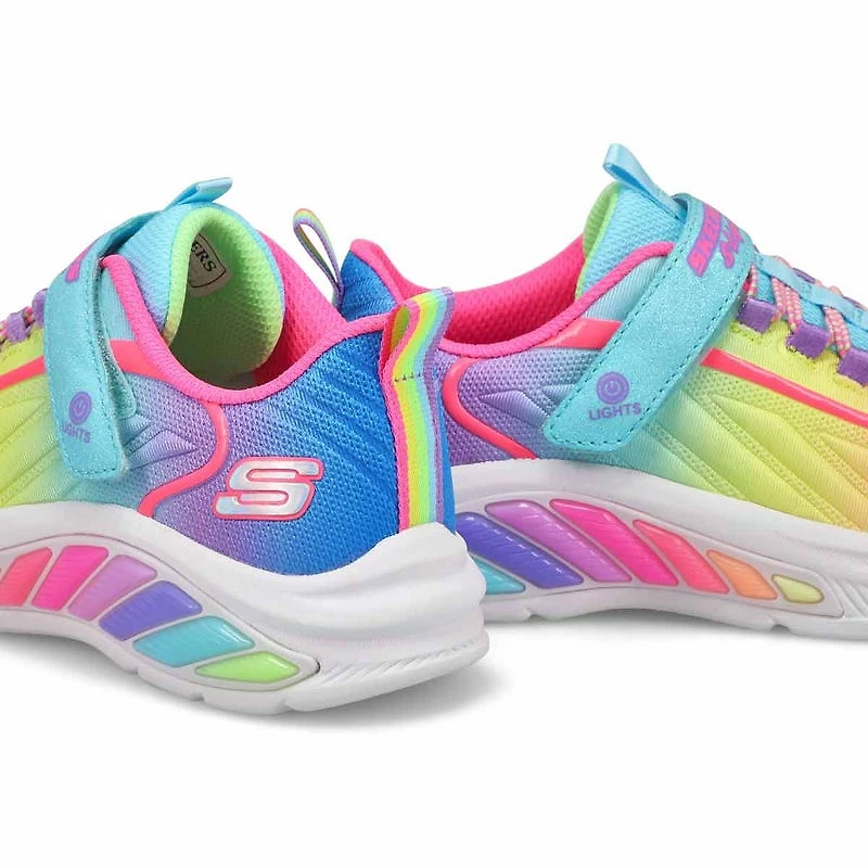 Girls' Rainbow Cruisers Light Up Sneaker -Turquois