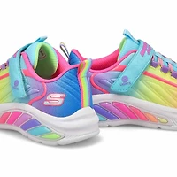 Girls' Rainbow Cruisers Light Up Sneaker -Turquois