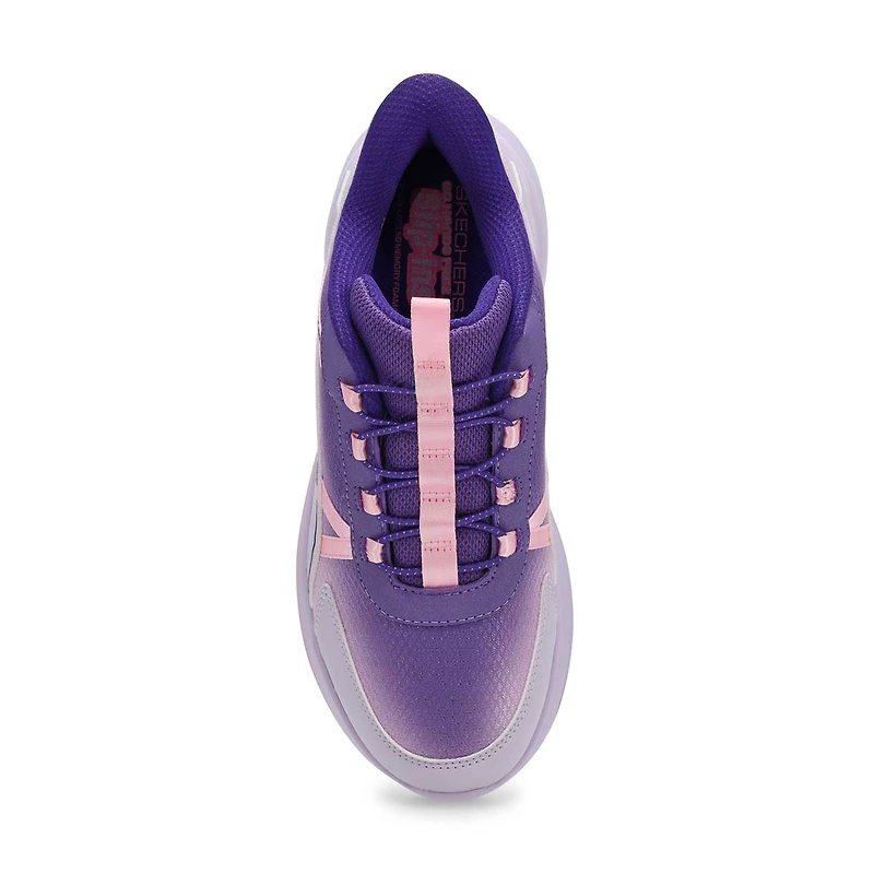 Girls' Wave 92 Mesh Sneaker - Light Blue Sparkle
