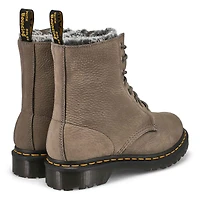 Women's Serena 8 Eye Faux Fur Lined Boot - Black