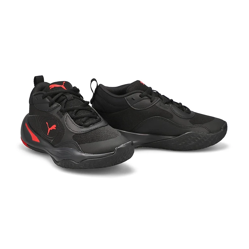 Boys'  Playmaker Pro Lace Up Sneaker - Red/Black