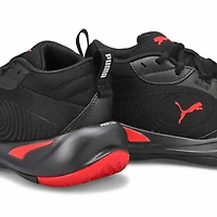 Boys'  Playmaker Pro Lace Up Sneaker - Red/Black