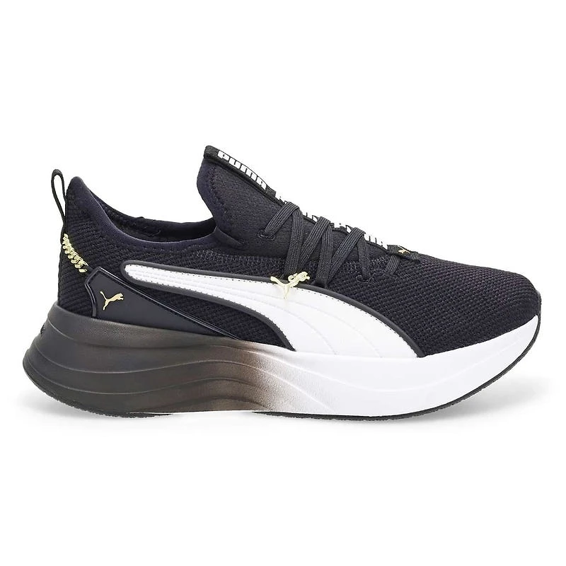 Women's Softride Sabrina Lace Up Sneaker - Black/W
