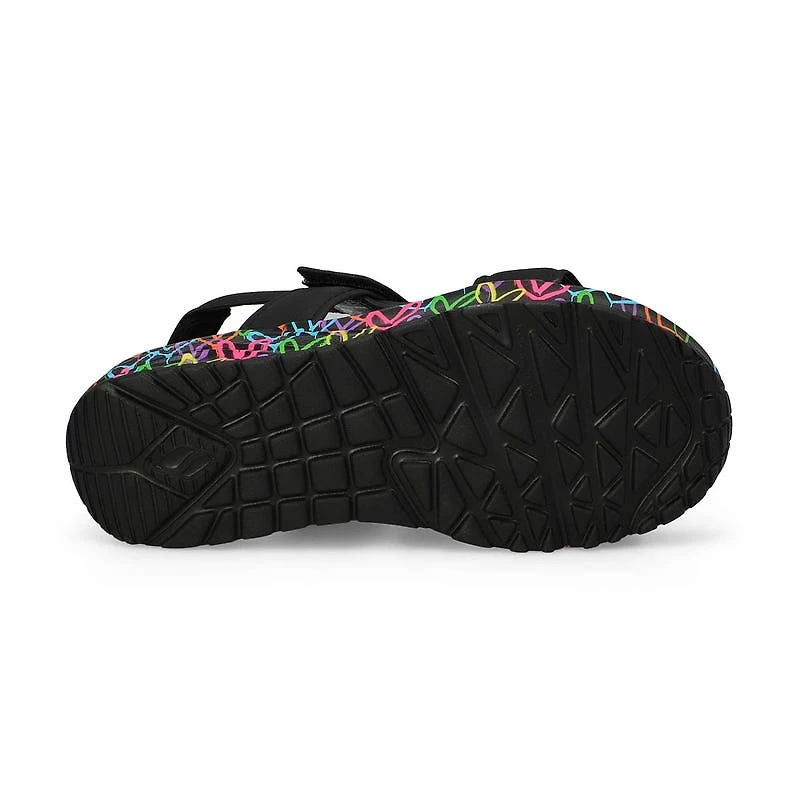Girls'  Uno Lite Sandal - Black/Multi
