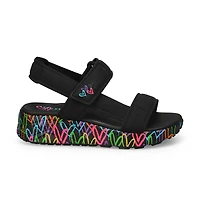 Girls'  Uno Lite Sandal - Black/Multi