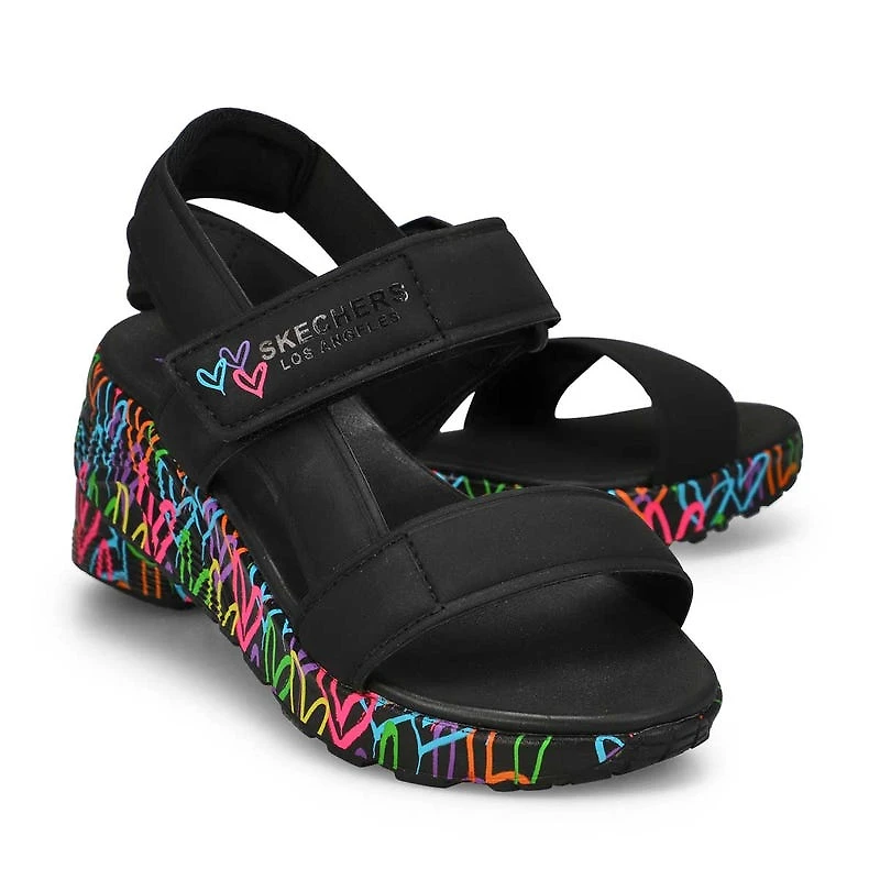 Girls'  Uno Lite Sandal - Black/Multi