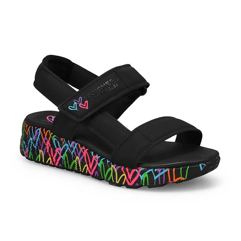 Girls'  Uno Lite Sandal - Black/Multi