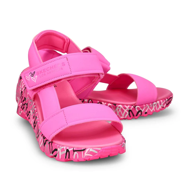 Girls'  Uno Lite Sandal - Black/Multi