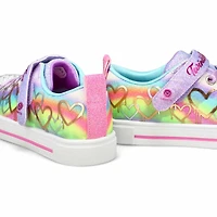 Girls'  Twinkle Toes Sparks Ombre Sneaker