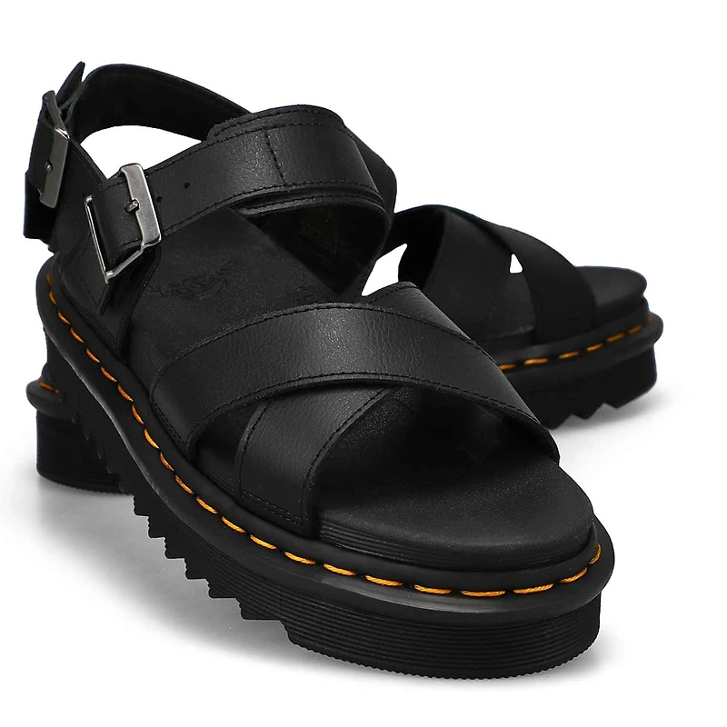 Women's Voss II 2 Strap Casual Sandal - Black