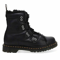Women's 1460 Serena LTT Fur Lined Combat Boot - Bl
