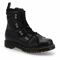 Women's 1460 Serena LTT Fur Lined Combat Boot - Bl
