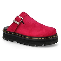 Unisex Zebzag Mule Suede Casual Clog