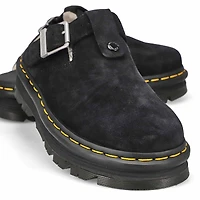 Unisex Zebzag Mule Warm Lined Suede Casual Clog