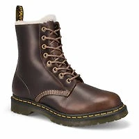 Women's Serena 8 Eye Faux Fur Lined Boot - Black