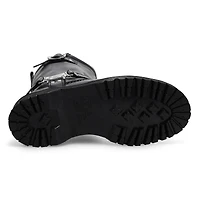 Women's  Anistone Hi Casual Biker Boot - Black