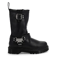 Women's  Anistone Hi Casual Biker Boot - Black