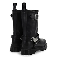 Women's  Anistone Hi Casual Biker Boot - Black
