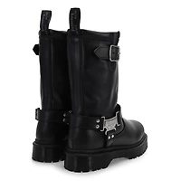 Women's  Anistone Hi Casual Biker Boot - Black