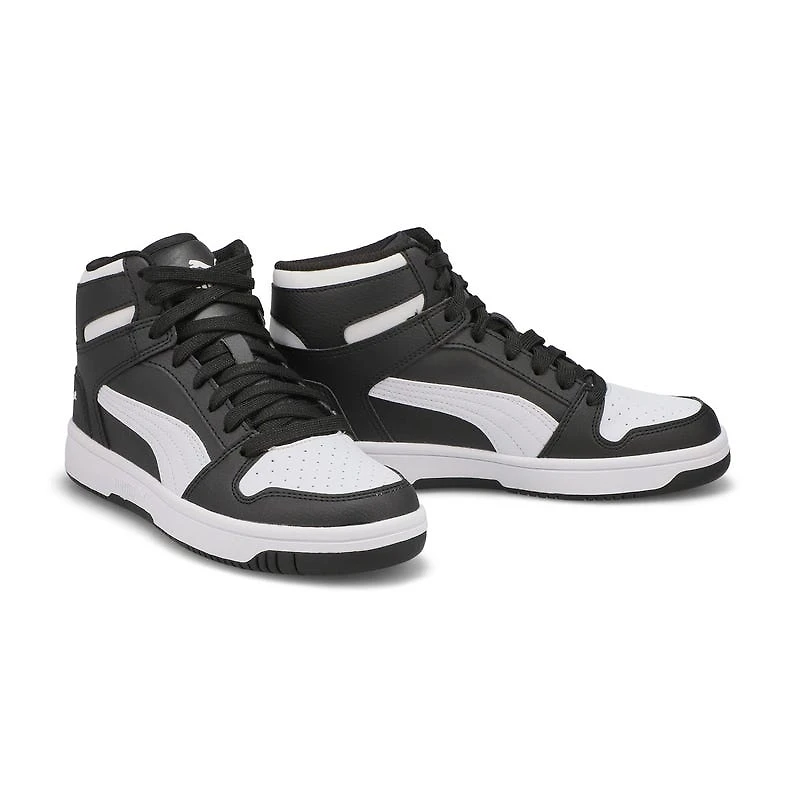 Kids' Rebound Layup SL Jr High Top Sneaker - Black