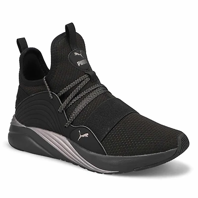 Baskets SOFTRIDE SOPHIA 2 DEMI, noir/argent, femme
