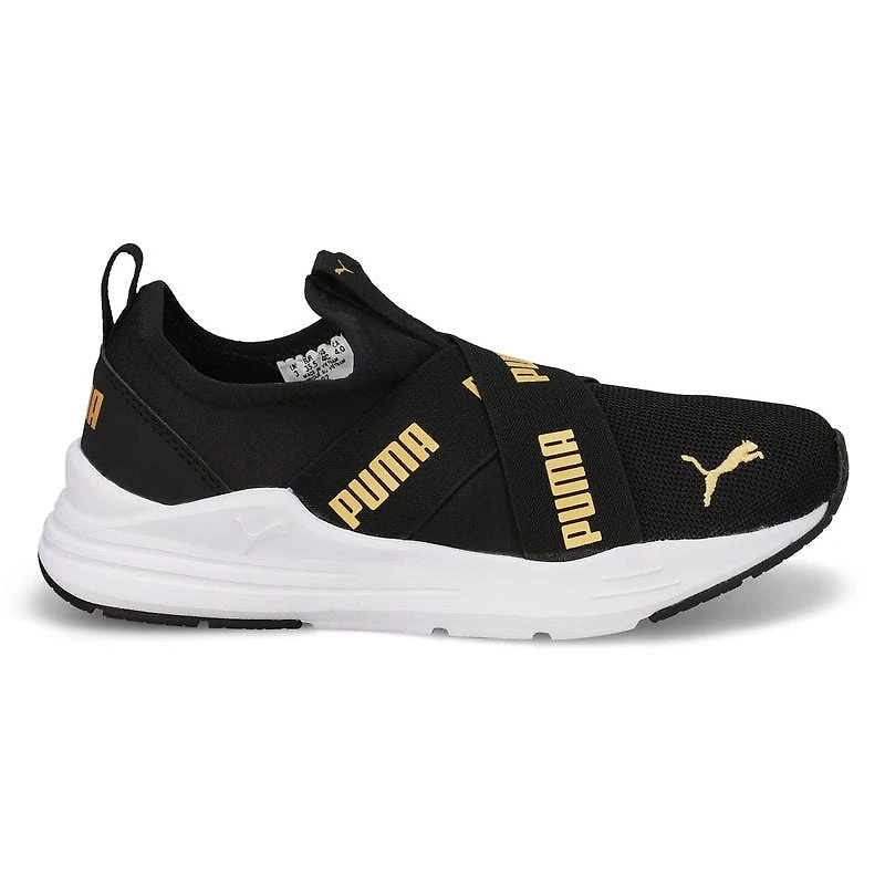 Kids' Wired Run Flash Jr Sneaker - Black/Gold
