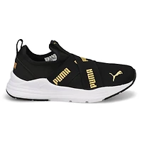 Kids' Wired Run Flash Jr Sneaker - Black/Gold