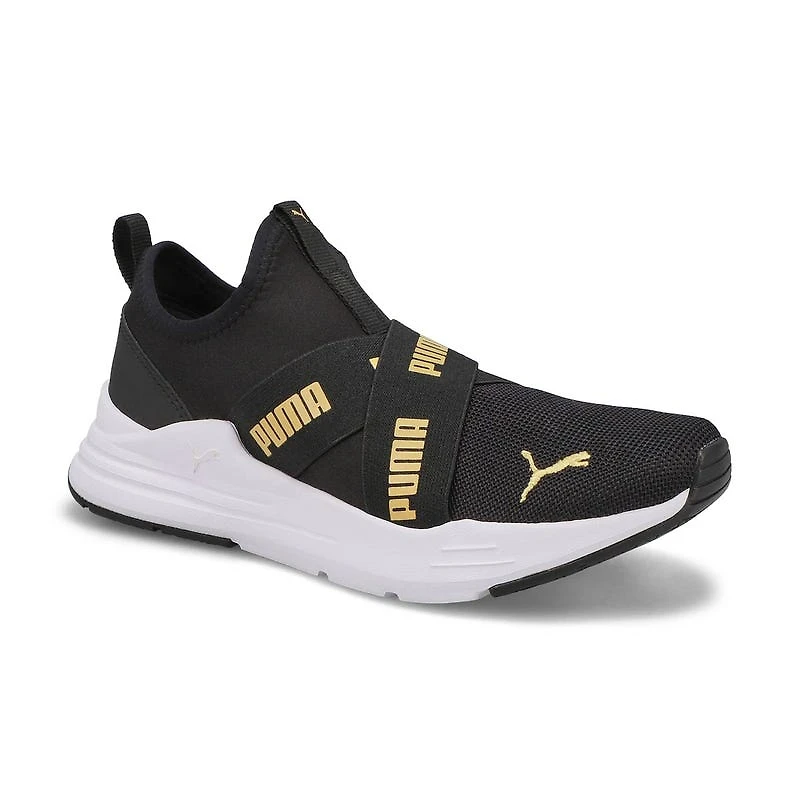 Kids' Wired Run Flash Jr Sneaker - Black/Gold
