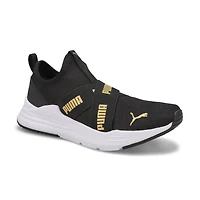 Kids' Wired Run Flash Jr Sneaker - Black/Gold