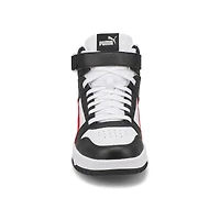 Men's RBD Game High Top Sneaker - White/Black/Gold