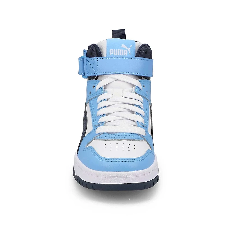 Baskets hautes RBD GAME JR, blanc/noir/or, enfants