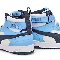 Baskets hautes RBD GAME JR, blanc/noir/or, enfants