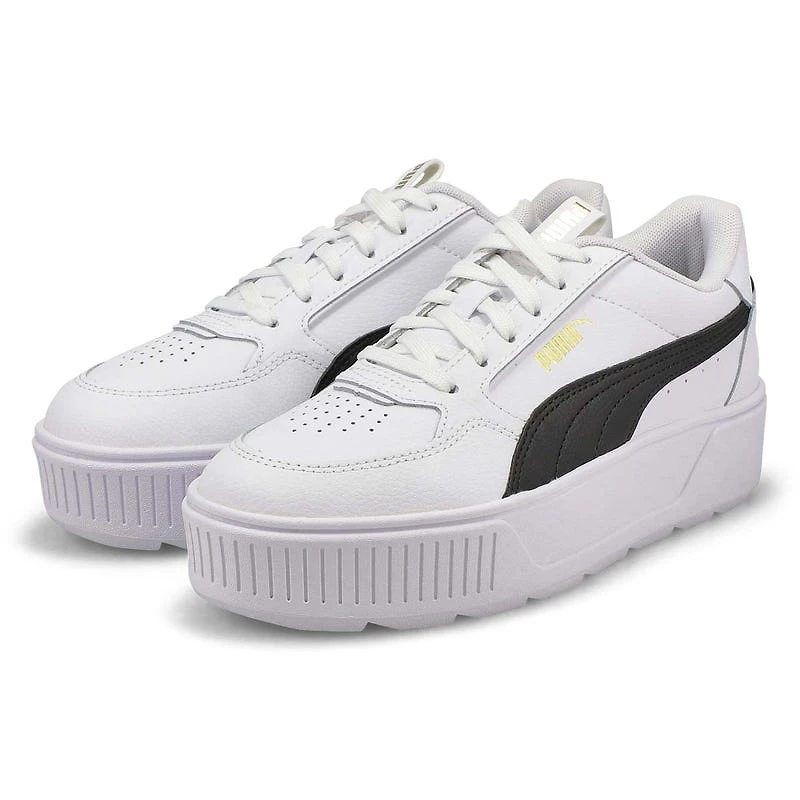 Women's Karmen Rebelle Platform Sneaker - White/Bl