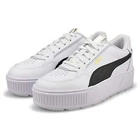 Women's Karmen Rebelle Platform Sneaker - White/Bl
