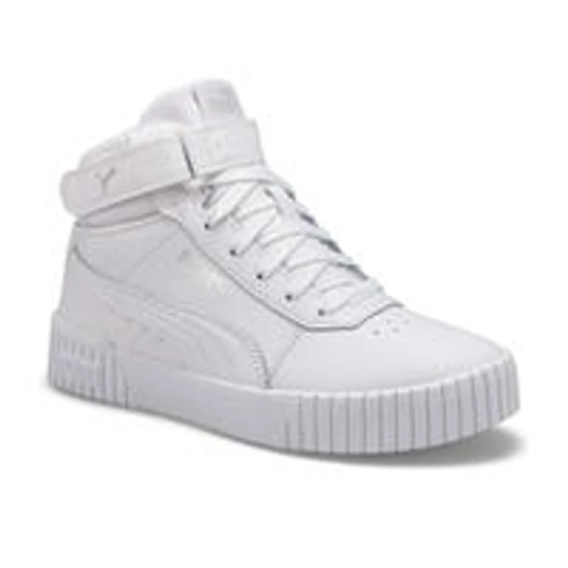 Baskets de mode à lacets CARINA 2.0 MID, blanc/arg