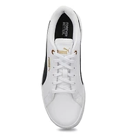 Women's Karmen Wedge Sneaker-Wht/Blk/Gld
