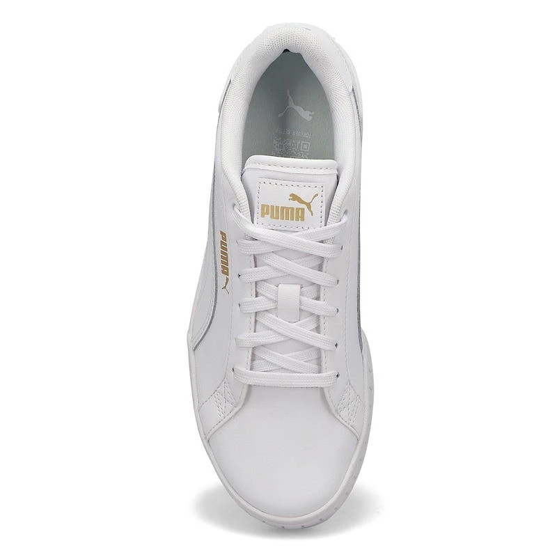 Women's Karmen Wedge Sneaker-Wht/Blk/Gld