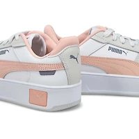 Kids' Carina Street Jr Sneaker - White/Rose