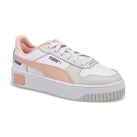 Kids' Carina Street Jr Sneaker - White/Rose