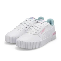 Girls' Carina 2.0 Tropical Jr Sneaker - White/Turq