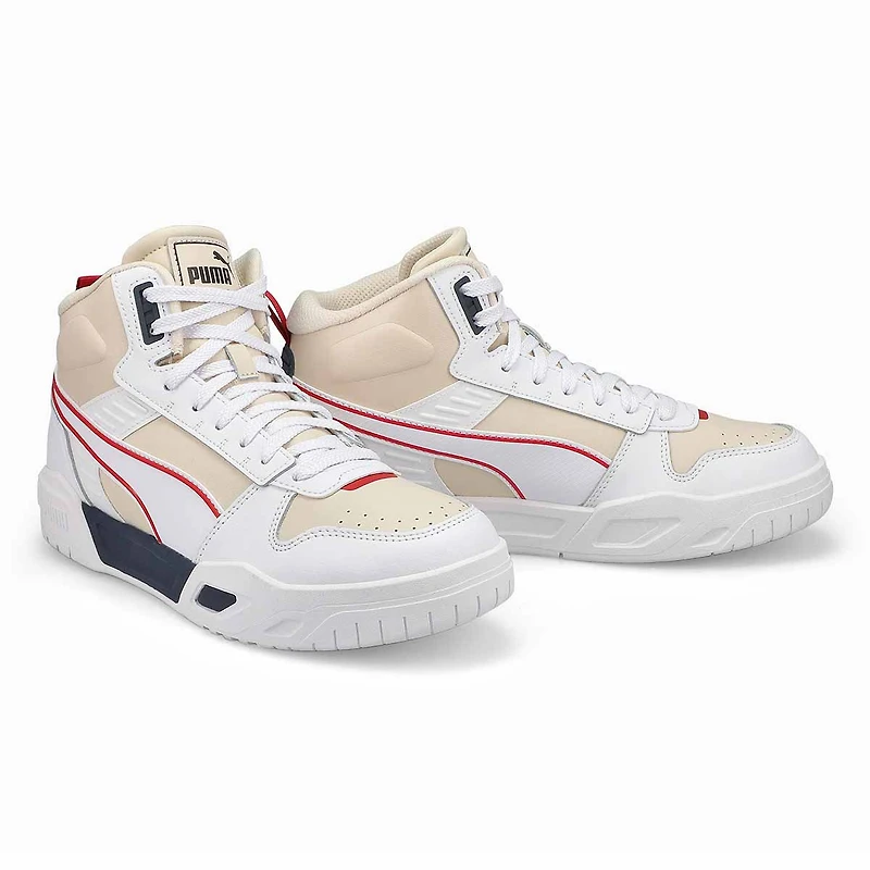 Men's RBD Tech Hi Top Sneaker - White/Navy/Red