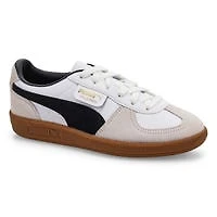 Baskets  lacets PALERMO, blanc Puma/gris vapeur/r