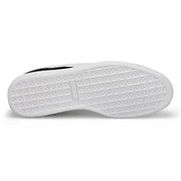 Men's Suede Classic Lace Up Sneaker - Black/White