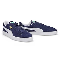 Baskets en SUEDE à lacets CLASSIC, noir/blan